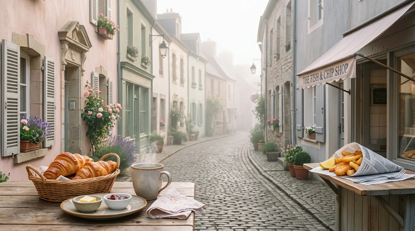 The Food Scene: Croissants vs Fish & Chips